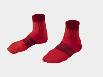 MEIAS RACE QUARTER INFRAVERMELHO VERMELHO ESCURO BONTRAGER