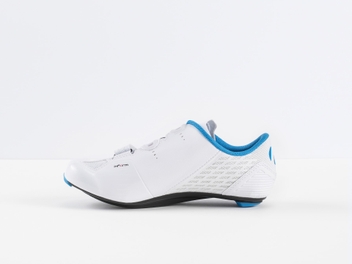 SAPATILHA MERAJ ROAD FEMININO BRANCO COM AZUL CIANO BONTRAGER