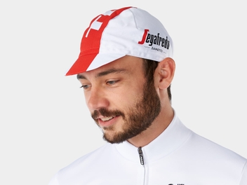 BONÉ TREK-SEGAFREDO SANTINI RÉPLICA BRANCO COM VERMELHO BONTRAGER