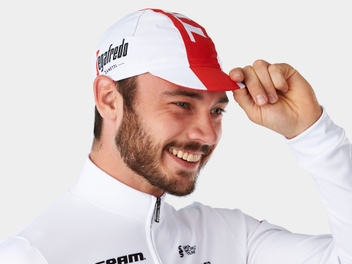 BONÉ TREK-SEGAFREDO SANTINI RÉPLICA BRANCO COM VERMELHO BONTRAGER hover