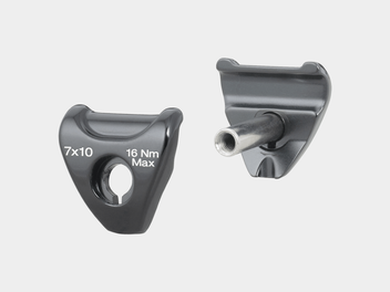 CASTANHA DE SELIM 7X10MM PARA CANOTES DE CABEÇA ROTATIVA TRILHOS DE CARBONO PRETO BONTRAGER